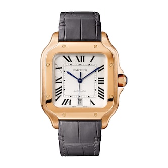 Cartier Santos De Cartier Watch, Large Model, Mechanical Movement With Automatic Winding, Calibre 1847 MC Rose Gold Cartier Santos De Cartier Watch, Large Model, Mechanical Movement With Automatic Winding, Calibre 1847 MC Rose Gold