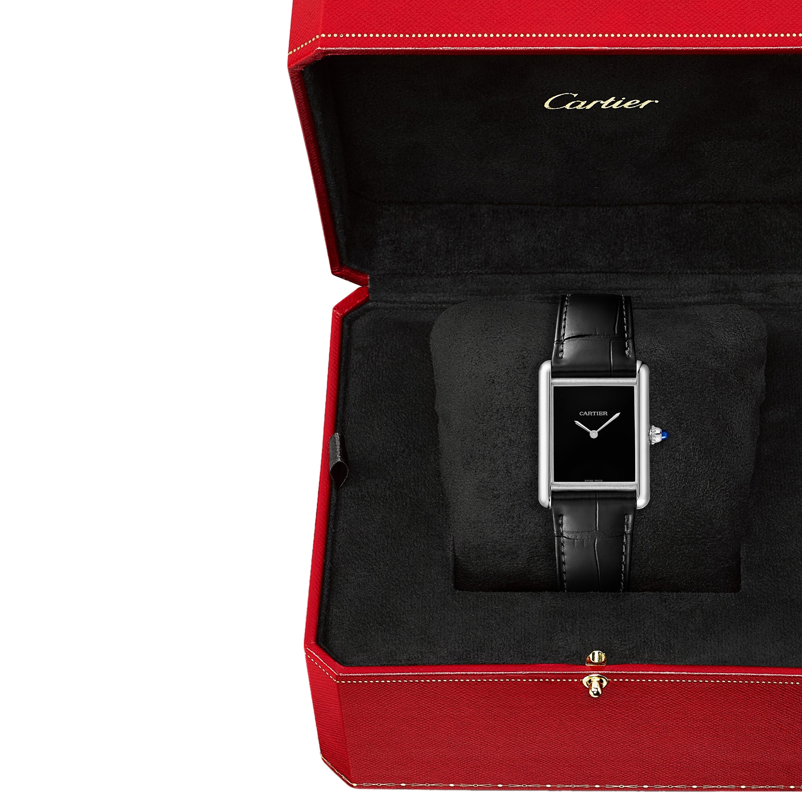 Cartier Tank Must Watch, Large Model, Quartz Movement, Steel Cartier Tank Must Watch, Large Model, Quartz Movement, Steel