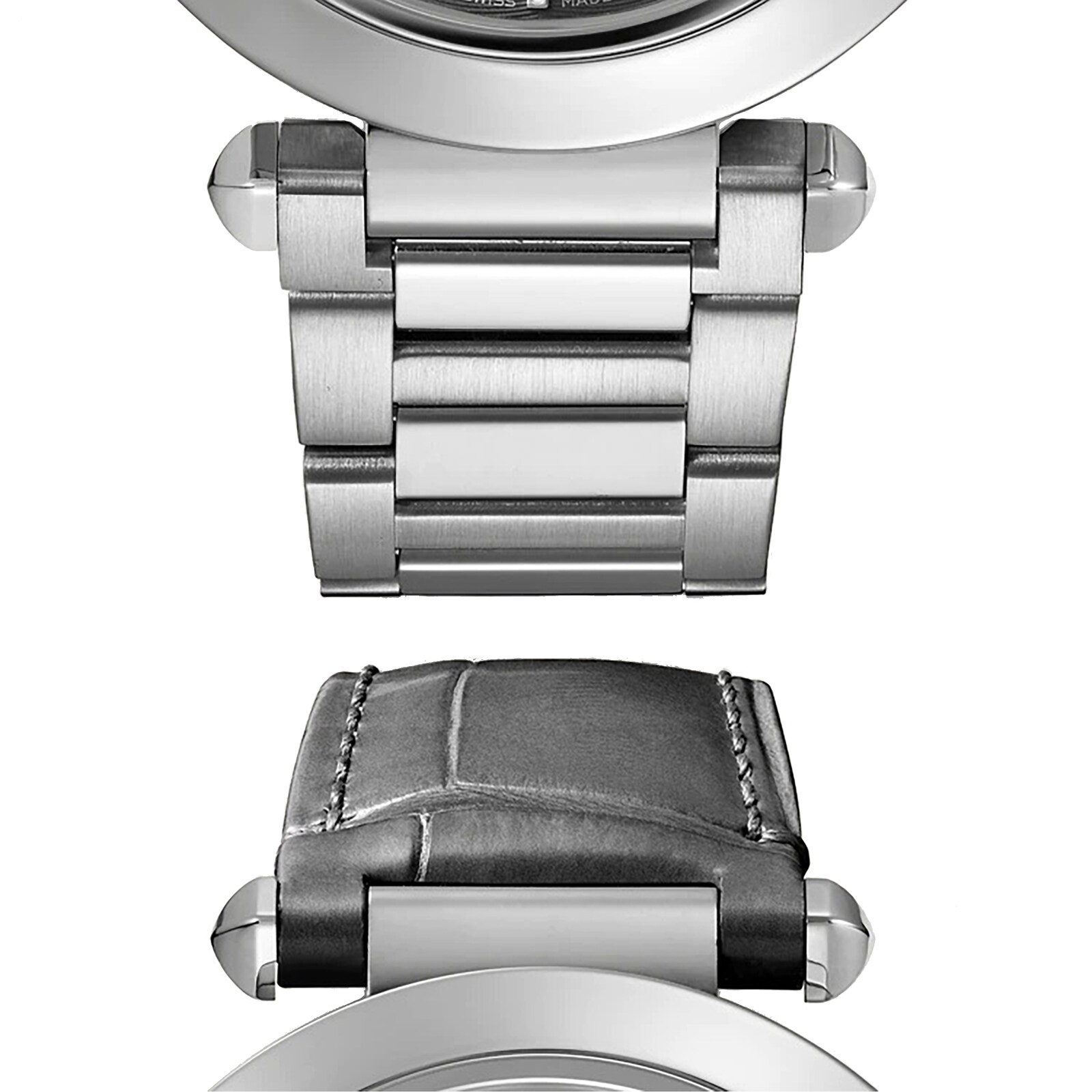 Cartier Pasha De Cartier Watch 41mm, Automatic Movement, Steel, Dark Grey Dial, Interchangeable Metal And Leather Straps