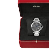 Cartier Pasha De Cartier Watch 41mm, Automatic Movement, Steel, Dark Grey Dial, Interchangeable Metal And Leather Straps