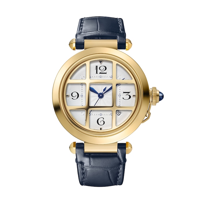 Cartier Pasha De Cartier 41mm, Automatic Movement, Yellow Gold, Interchangeable Leather Straps