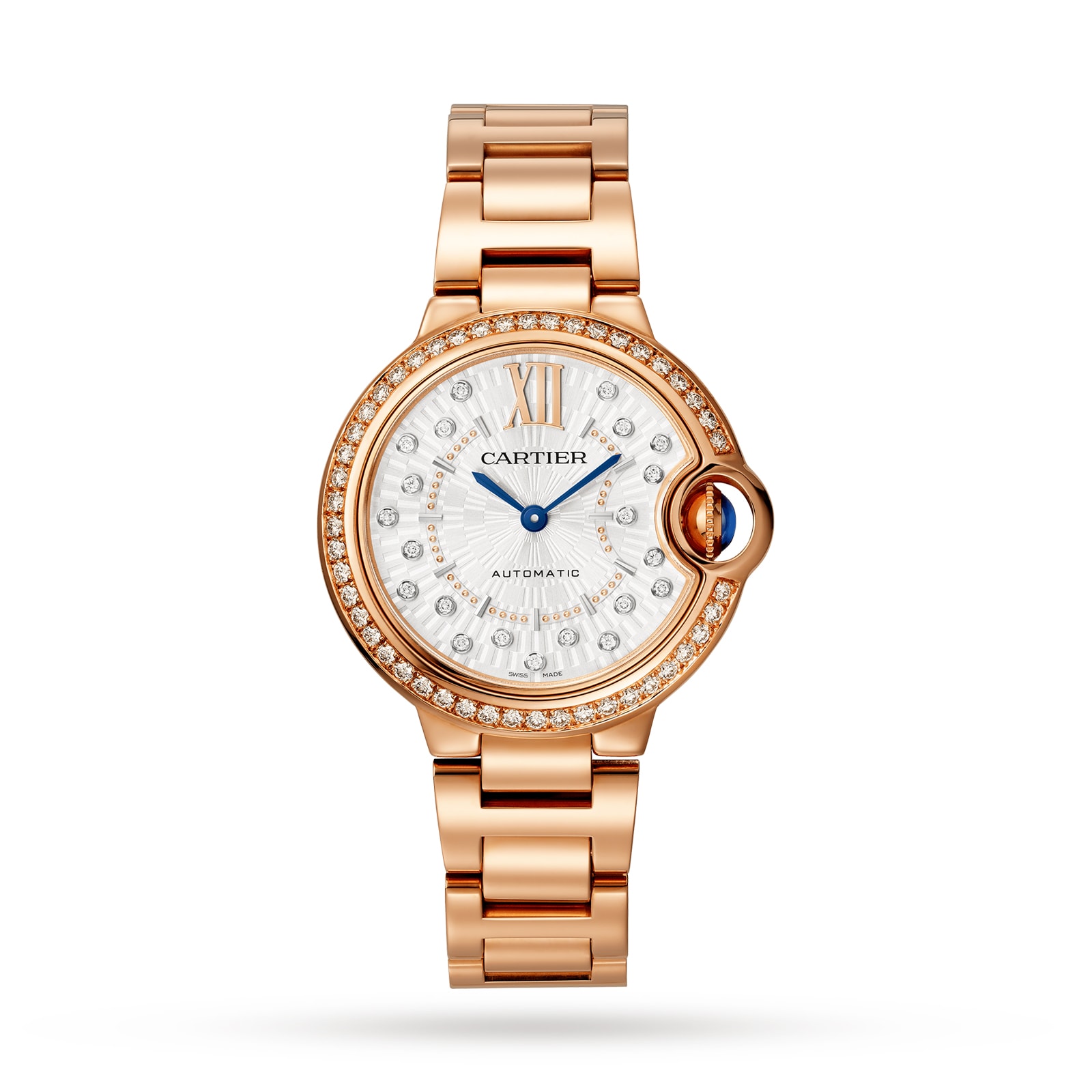 Cartier Ballon Bleu De Cartier Watch, 33mm, Self-Winding Mechanical Movement, Rose Gold Cartier Ballon Bleu De Cartier Watch, 33mm, Self-Winding Mechanical Movement, Rose Gold