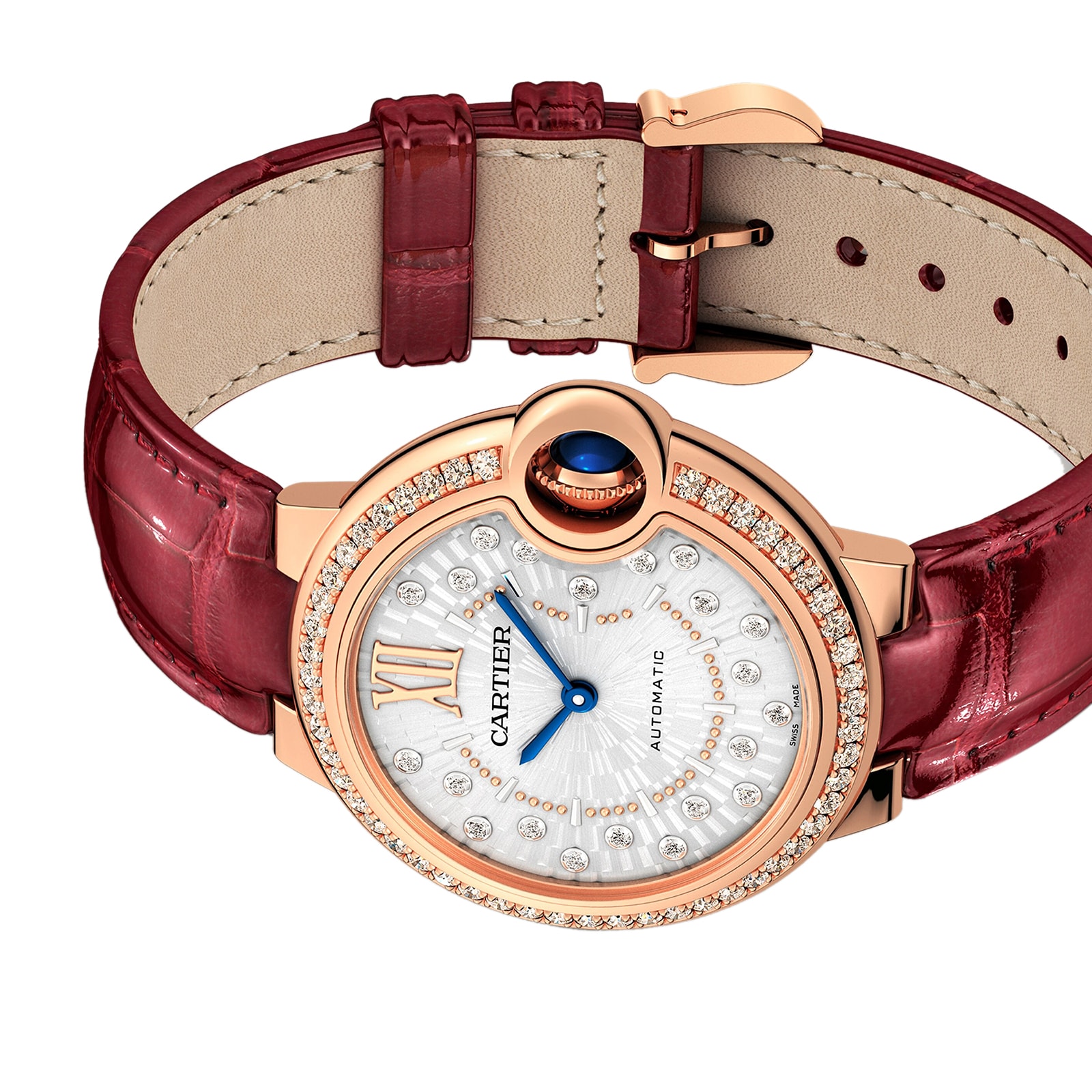 Cartier Ballon Bleu De Cartier Watch, 33mm, Self-Winding Mechanical Movement, Rose Gold Cartier Ballon Bleu De Cartier Watch, 33mm, Self-Winding Mechanical Movement, Rose Gold