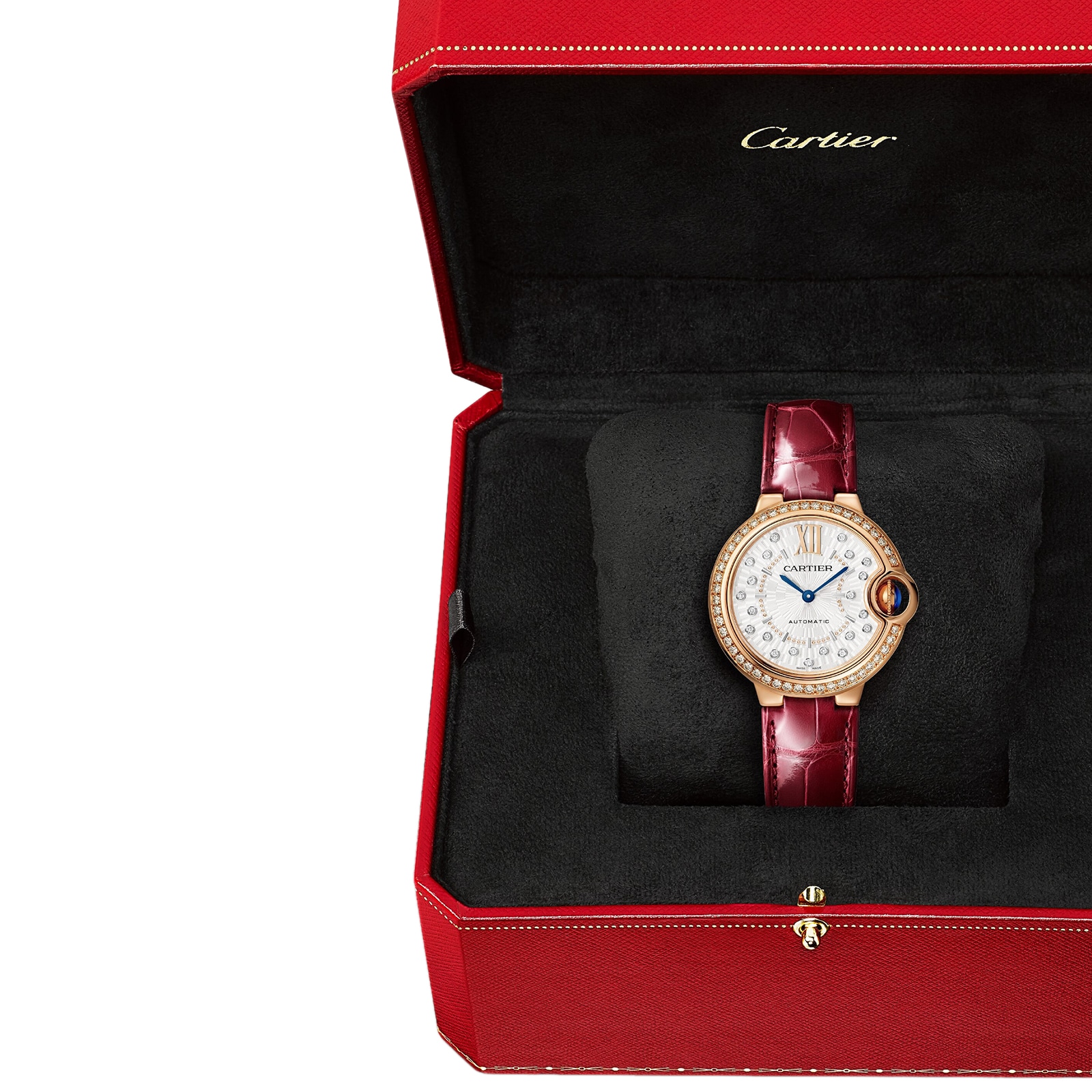 Cartier Ballon Bleu De Cartier Watch, 33mm, Self-Winding Mechanical Movement, Rose Gold Cartier Ballon Bleu De Cartier Watch, 33mm, Self-Winding Mechanical Movement, Rose Gold
