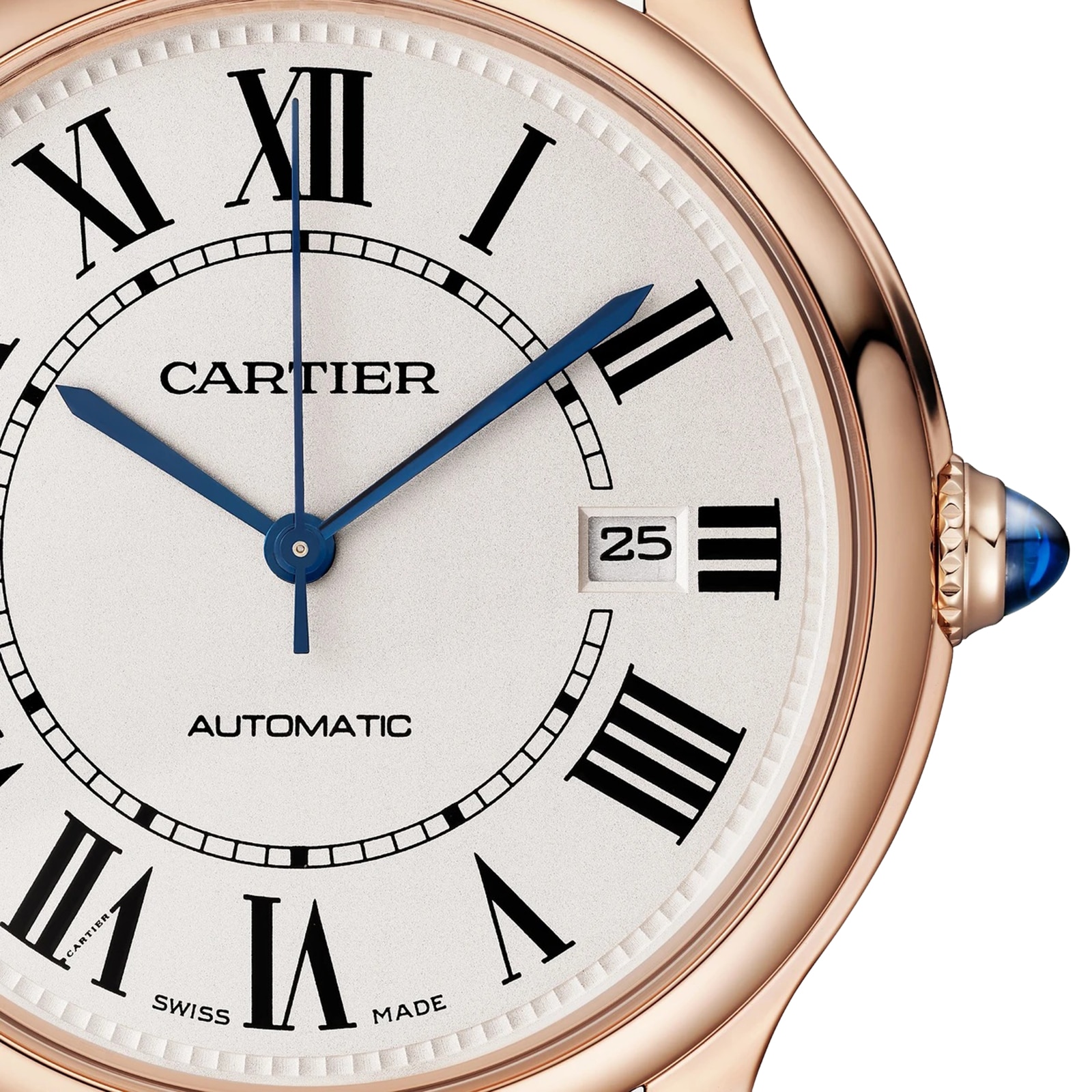 Cartier Ronde Louis Cartier Watch, 40 mm, Automatic Mechanical Movement 1847 MC Case And Beaded Crown In Rose Gold