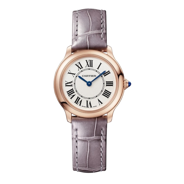 Cartier Ronde Louis Cartier Watch, 29mm, Quartz Movement, Case And Beaded Crown In Rose Gold