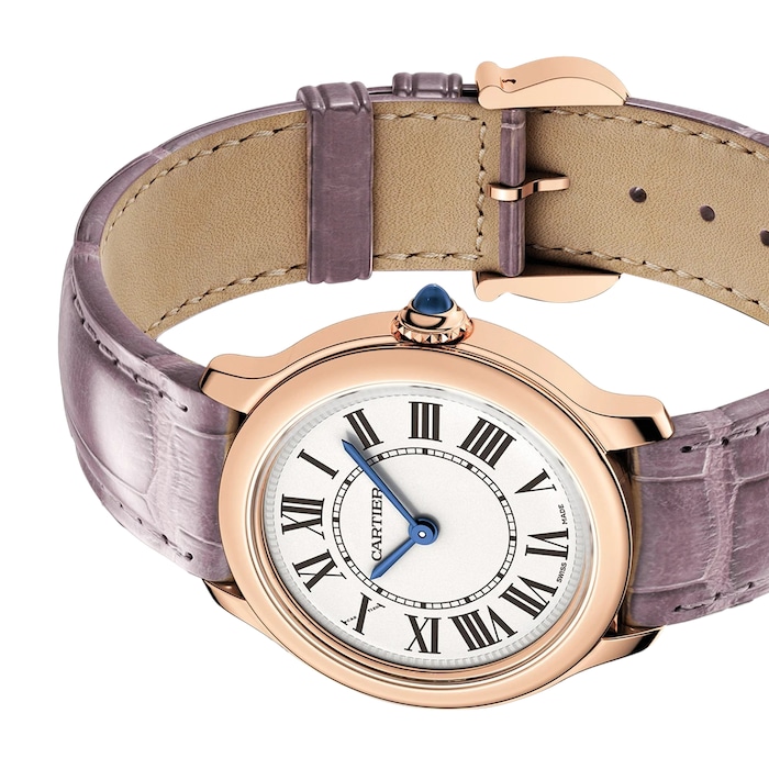 Cartier Ronde Louis Cartier Watch, 29mm, Quartz Movement, Case And Beaded Crown In Rose Gold