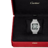 Cartier Santos watch, skeleton, large model, Manufacture mechanical movement with manual winding