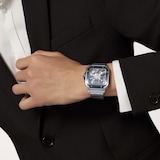 Cartier Santos Watch, Large Model, Manual Winding, Steel Case