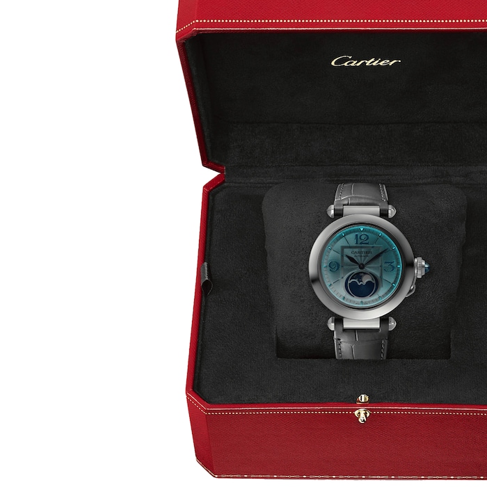 Cartier Pasha De Cartier Watch 41mm, Automatic Movement, Steel, Interchangeable Leather Straps