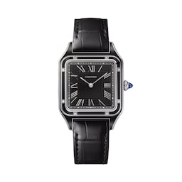 17311321 - Santos-Dumont Watch, Large Model, Manual Merchanical Movement, Steel, Lacquer, Leather