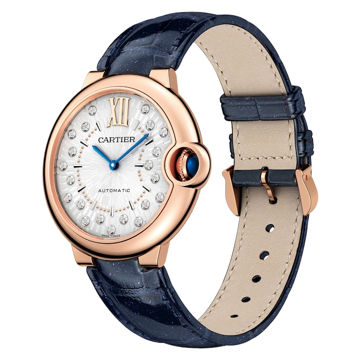 Cartier Ballon Bleu De Cartier Watch, 36mm. Self-Winding Mechanical Movement, Rose Gold