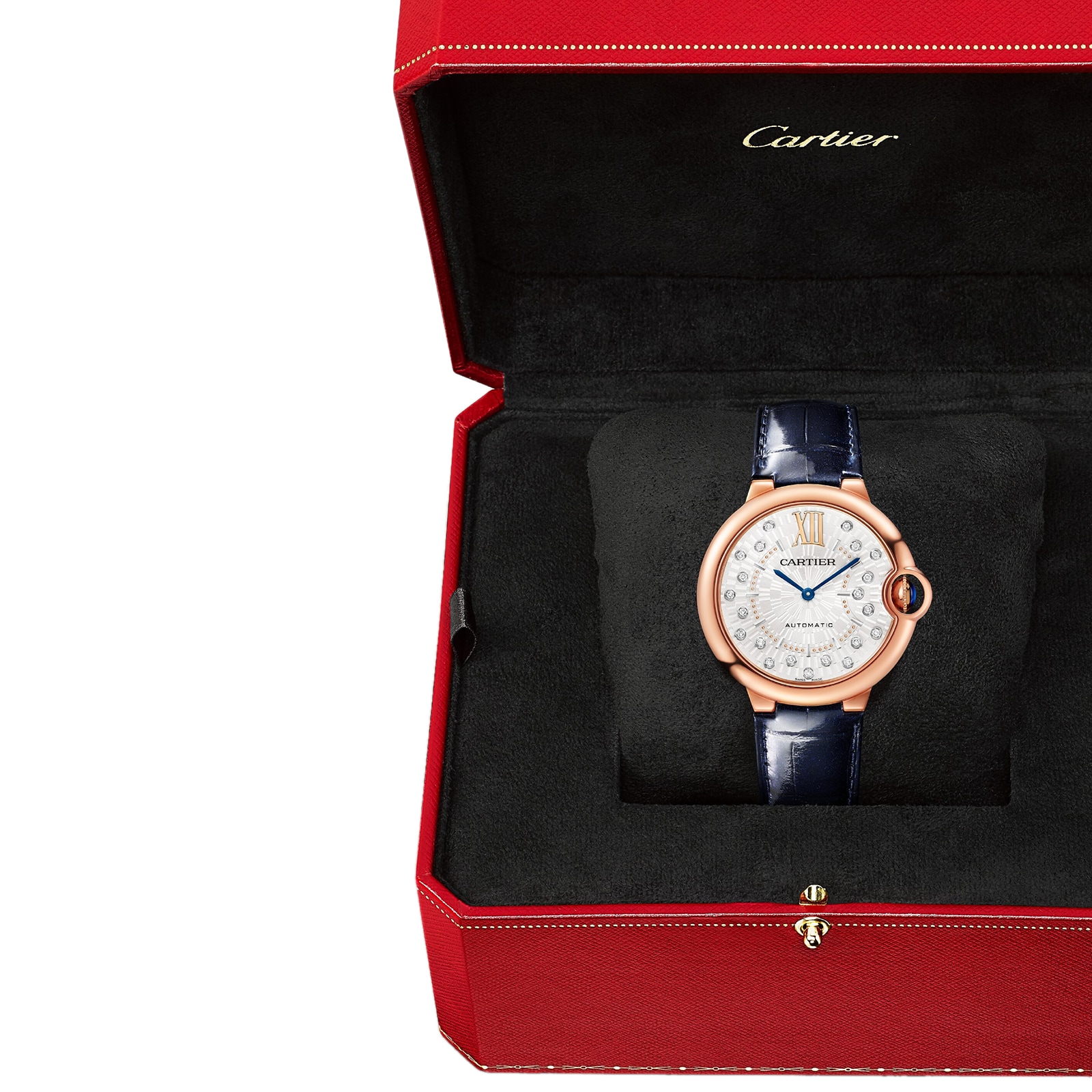 Cartier Ballon Bleu De Cartier Watch, 36mm. Self-Winding Mechanical Movement, Rose Gold