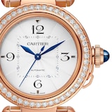 Cartier Pasha De Cartier Watch 35mm, Automatic Movement, Rose Gold, Diamonds, Interchangeable Metal And Leather Straps