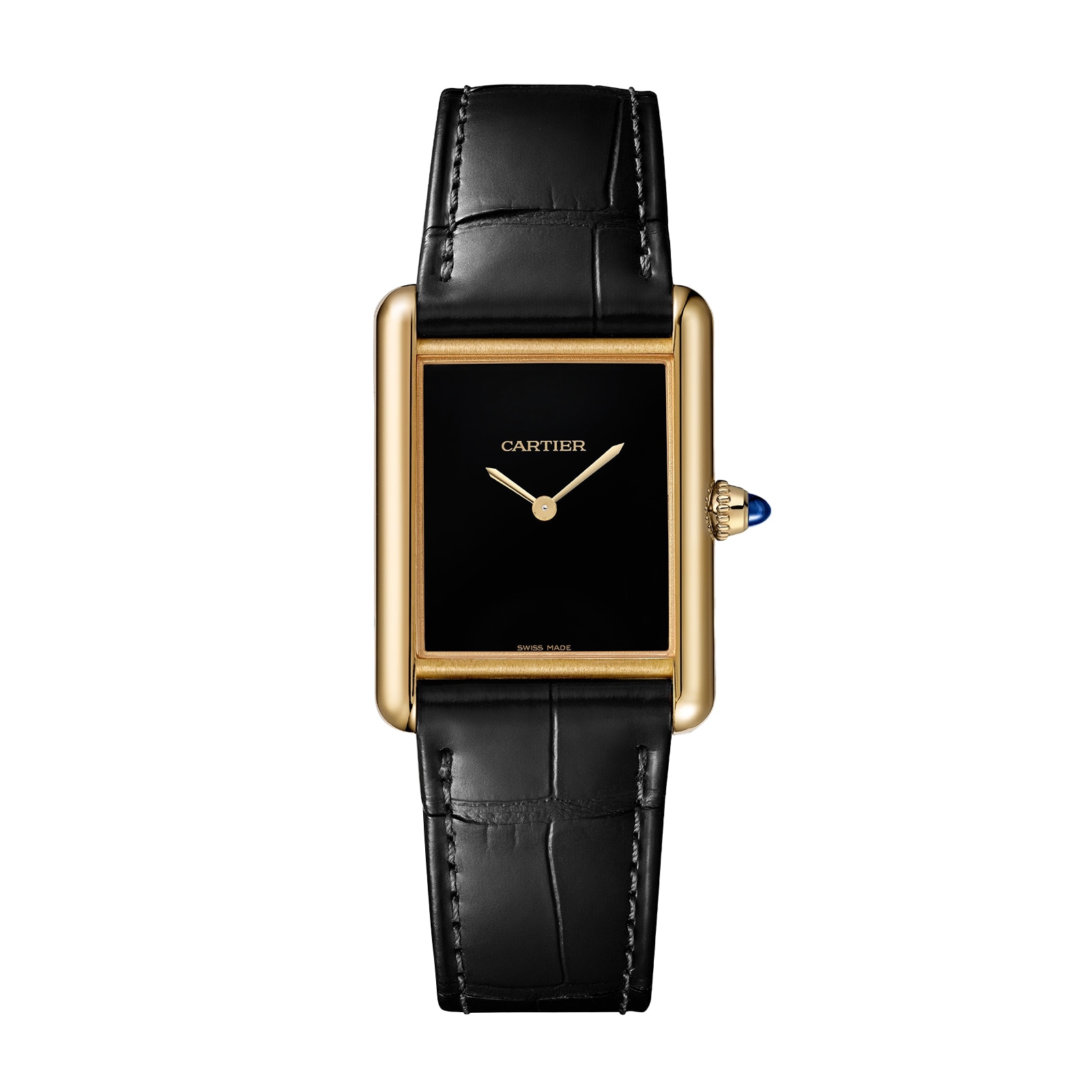 Cartier Tank Louis Cartier Watch, Large Model, Manufacture Mechanical Movement With Manual Winding, Case In Yellow Gold