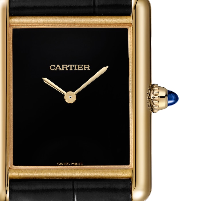 Cartier Tank Louis Onyx 18K Yellow Gold Watch WGTA0091