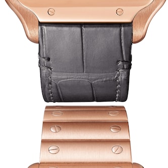 Cartier Santos De Cartier Watch, Large Model, Manual Winding, Rose Gold Cartier Santos De Cartier Watch, Large Model, Manual Winding, Rose Gold