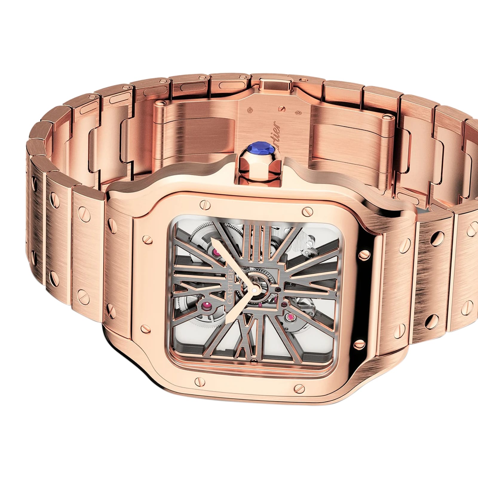 Cartier Santos De Cartier Watch, Large Model, Manual Winding, Rose Gold Cartier Santos De Cartier Watch, Large Model, Manual Winding, Rose Gold