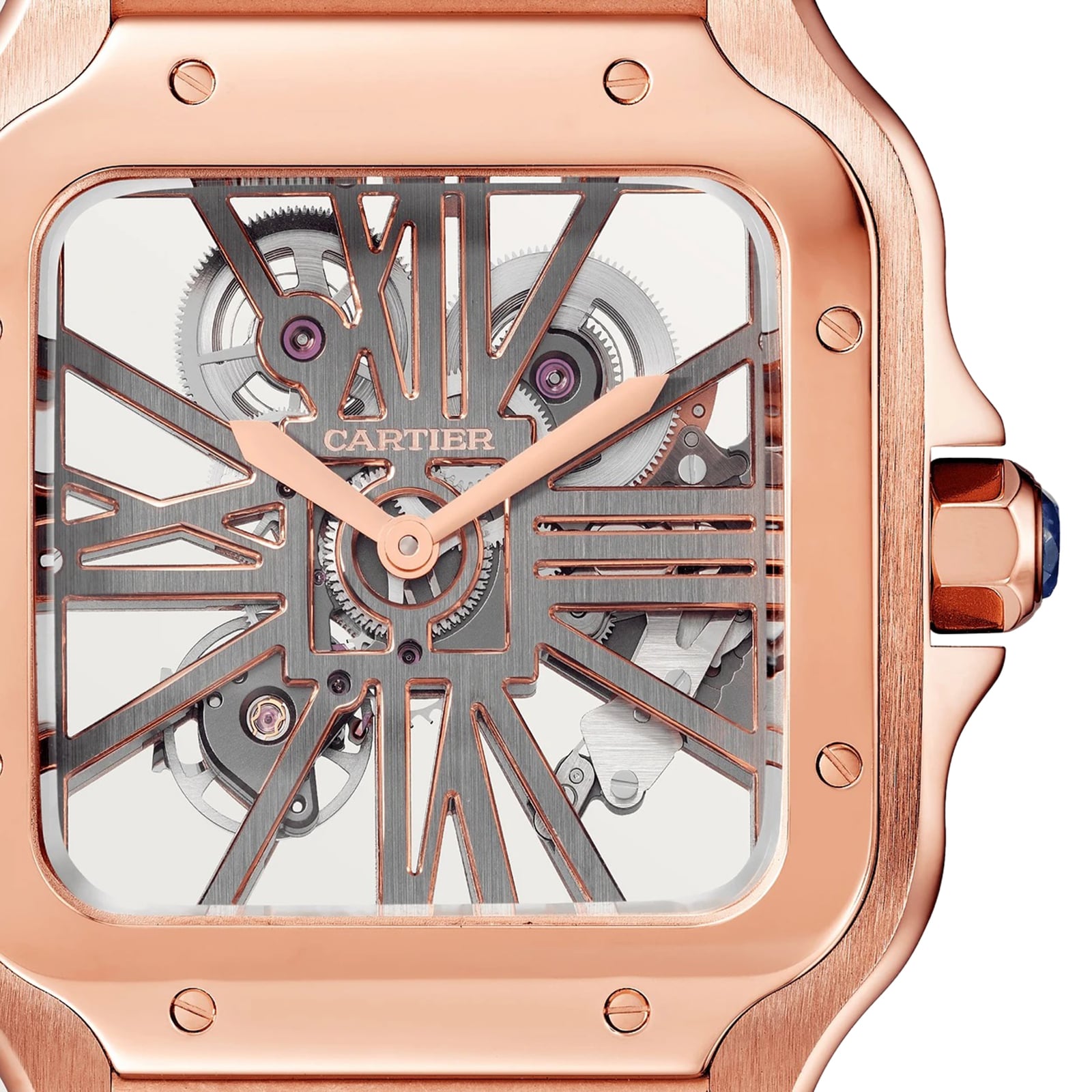 Cartier Santos De Cartier Watch, Large Model, Manual Winding, Rose Gold