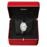 Cartier Baignoire watch, small model, quartz movement. 18K white gold (750/1000) case set with brilliant-cut diamonds.