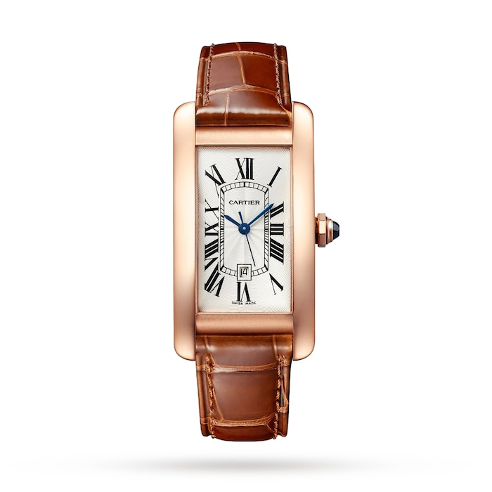Cartier Tank Americaine Watch, Large Model, Mechanical Movement With Automatic Winding, Rose Gold