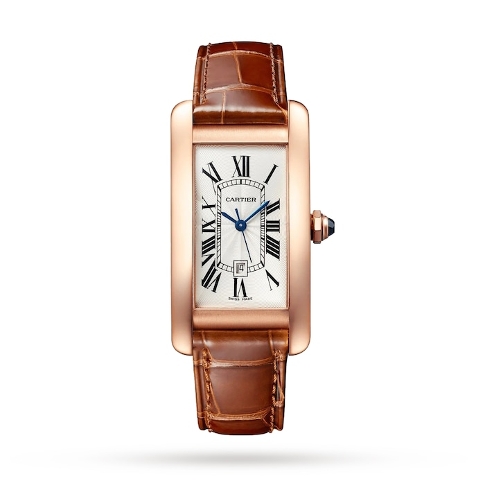 Cartier Tank Americaine Watch, Large Model, Mechanical Movement With Automatic Winding, Rose Gold