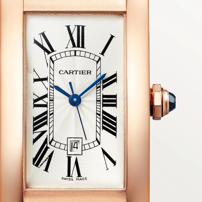 Cartier Tank Americaine Watch, Large Model, Mechanical Movement With Automatic Winding, Rose Gold