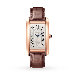 Cartier Tank Americaine Watch, Large Model, Mechanical Movement With Automatic Winding, Rose Gold