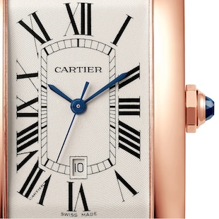 Cartier Tank Americaine Watch, Large Model, Mechanical Movement With Automatic Winding, Rose Gold