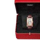 Cartier Tank Americaine watch, medium model, mechanical movement with automatic winding. Rose gold