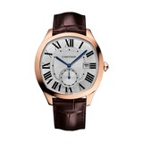 Cartier Drive de Cartier Watch Large model, automatic movement, rose gold, leather