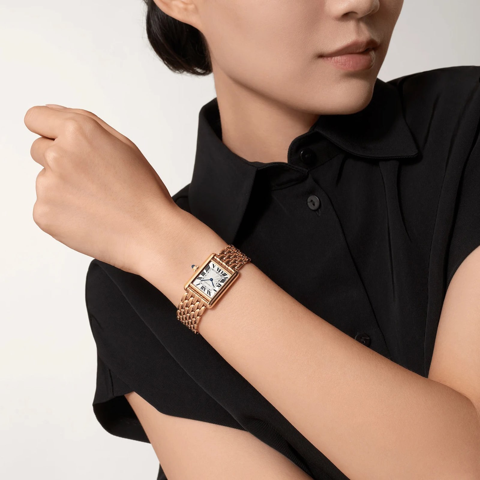 Cartier Tank Louis Cartier Watch, Small Model, Manual Winding, Rose Gold