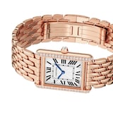 Cartier Tank Louis, Large Model, Hand Wound, Rose Gold, Diamonds