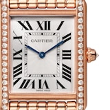 Cartier Tank Louis, Large Model, Hand Wound, Rose Gold, Diamonds