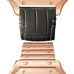 Cartier Santos De Cartier Watch Medium Model, Mechanical Movement With Automatic Winding