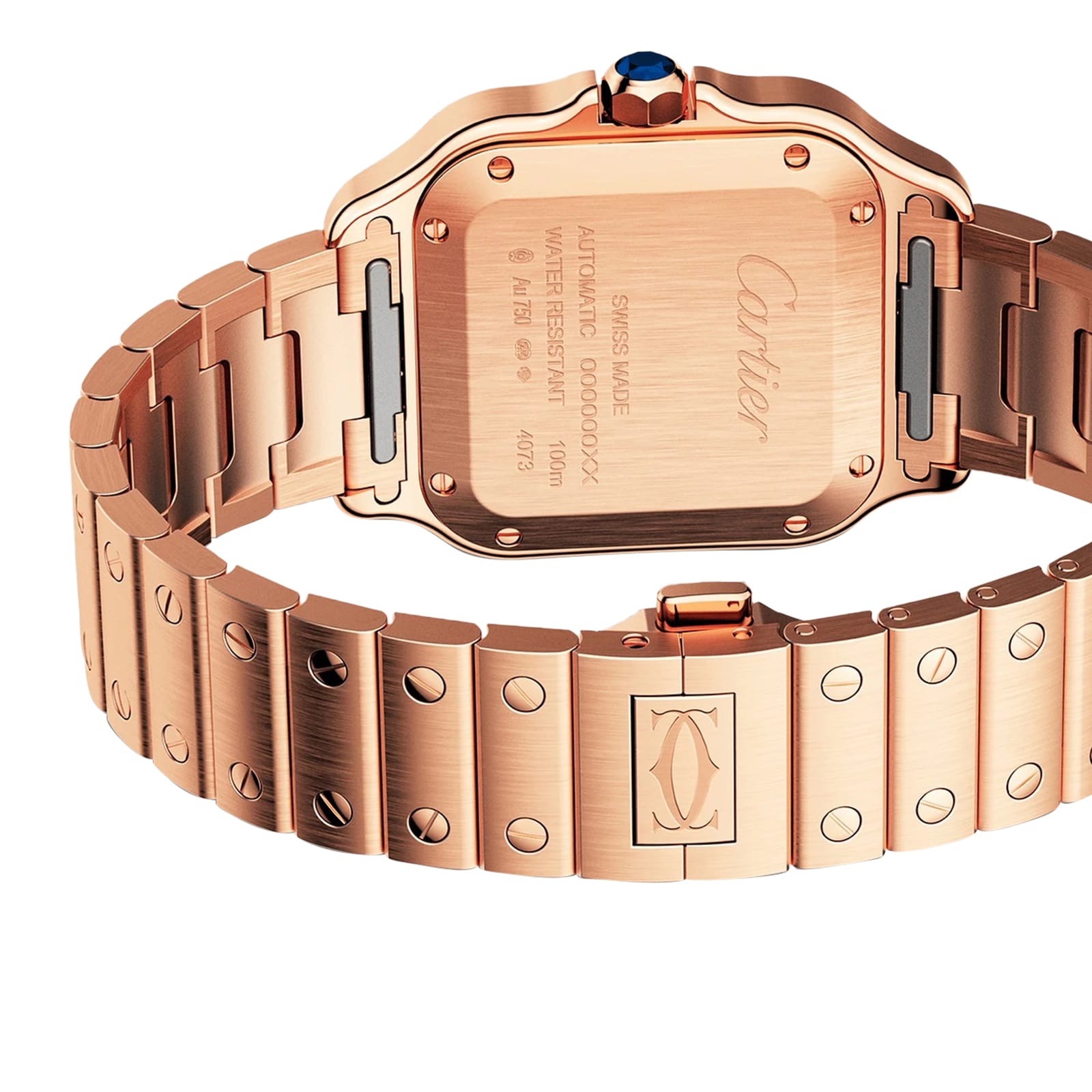 Cartier Santos De Cartier Watch Medium Model, Mechanical Movement With Automatic Winding Cartier Santos De Cartier Watch Medium Model, Mechanical Movement With Automatic Winding