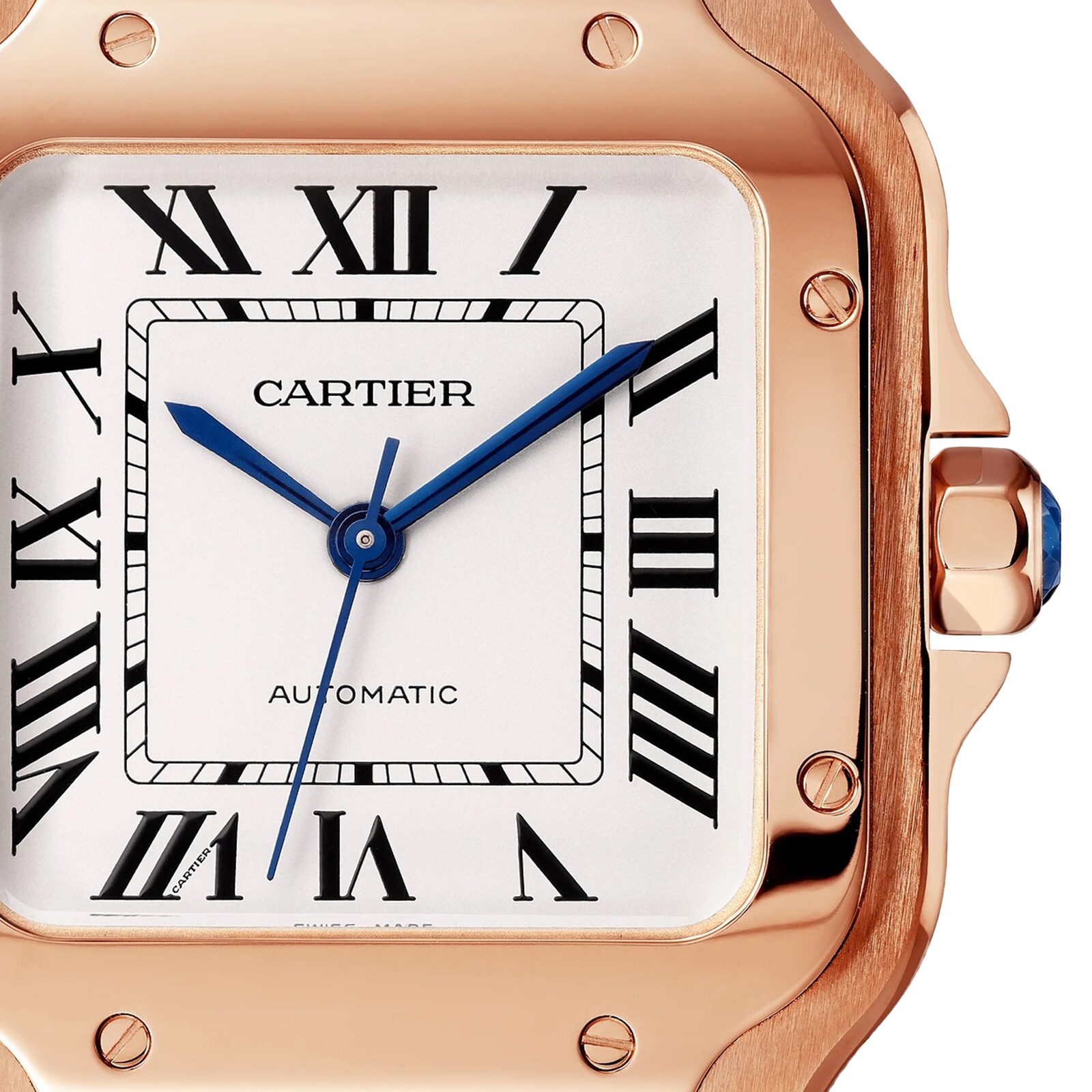 The Perfect His and Hers Watch Set: Bustdown Cartier Santos Watches