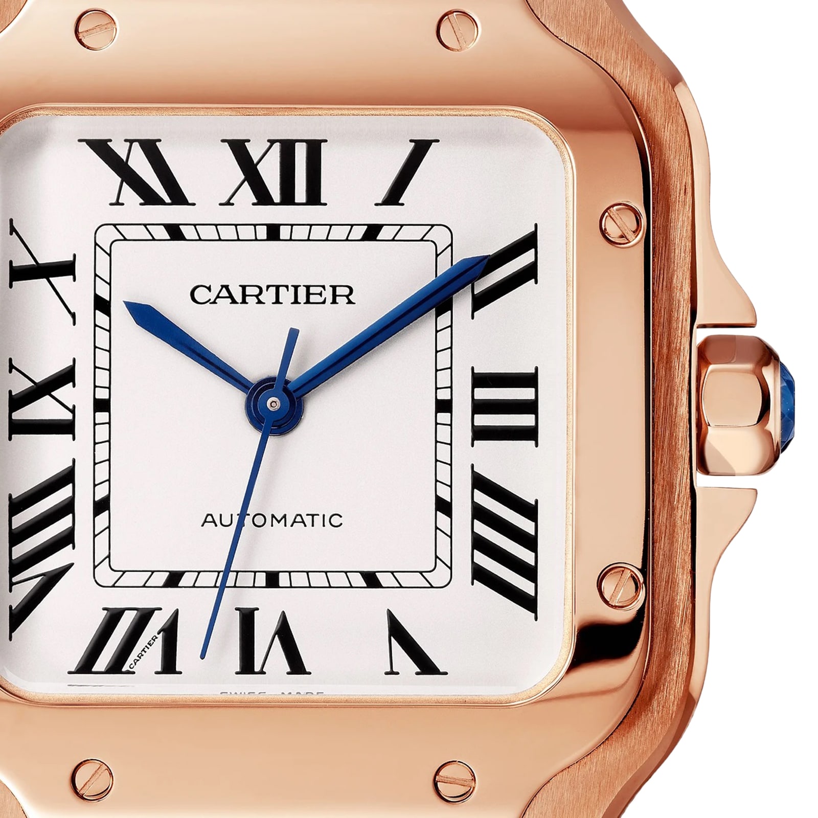 Cartier Santos De Cartier Watch Medium Model Mechanical Movement With