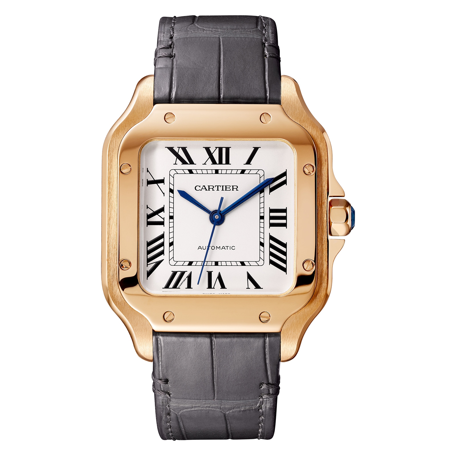 Cartier Santos De Cartier Watch Medium Model, Mechanical Movement With Automatic Winding Cartier Santos De Cartier Watch Medium Model, Mechanical Movement With Automatic Winding