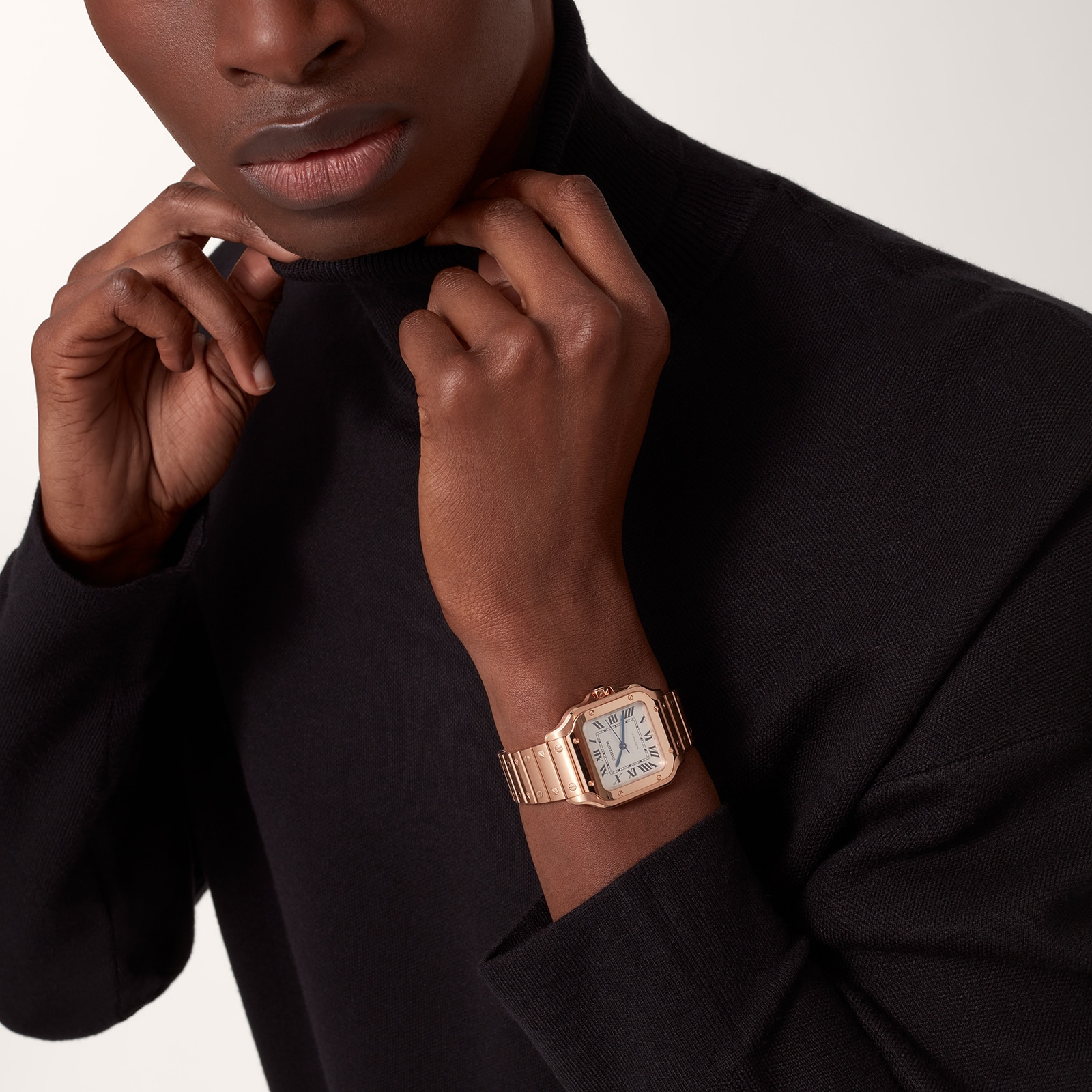 Cartier Santos De Cartier Watch Medium Model, Mechanical Movement With Automatic Winding Cartier Santos De Cartier Watch Medium Model, Mechanical Movement With Automatic Winding