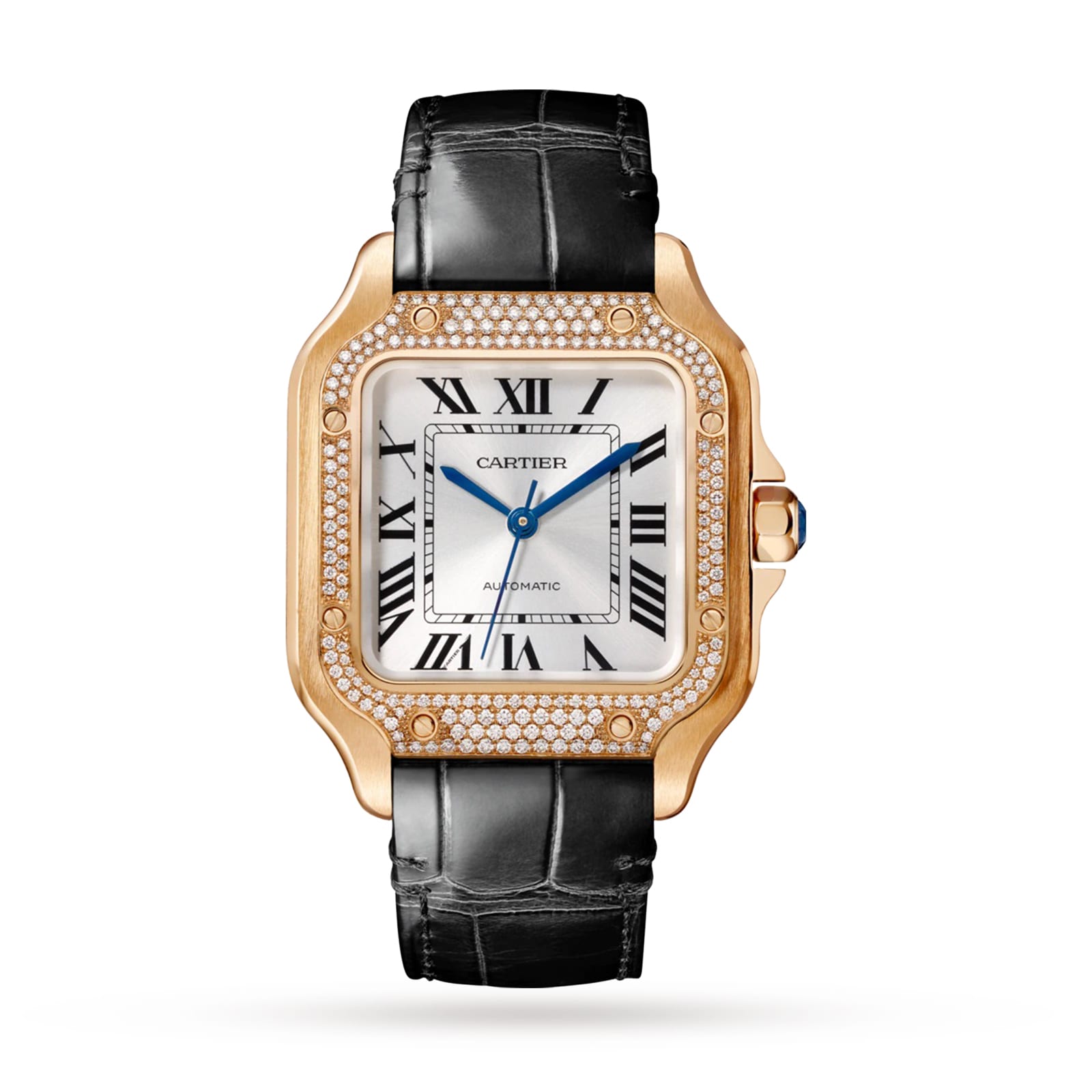 Santos de shop cartier rose gold