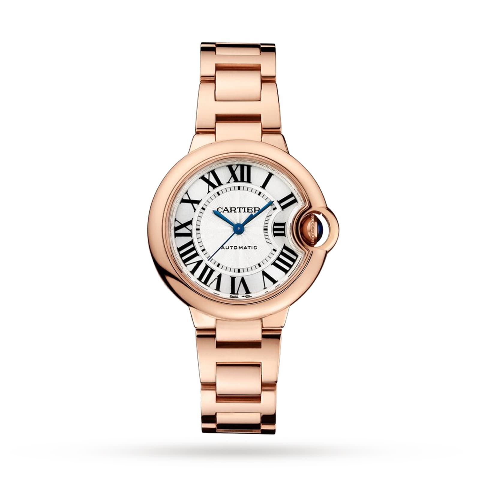 Cartier Ballon Bleu De Cartier Watch 33mm, Mechanical Movement With Automatic Winding, Rose Gold