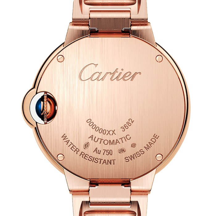 Cartier Ballon Bleu De Cartier Watch 33mm, Mechanical Movement With Automatic Winding, Rose Gold