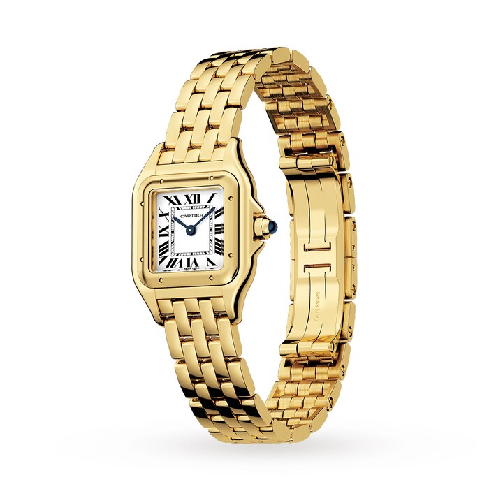 Cartier Panthère De Cartier Watch Small Model, Quartz Movement, Yellow Gold