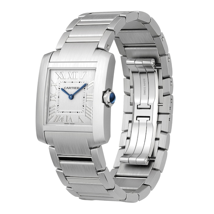 Cartier Tank Française Watch Medium Model, Quartz Movement, Steel