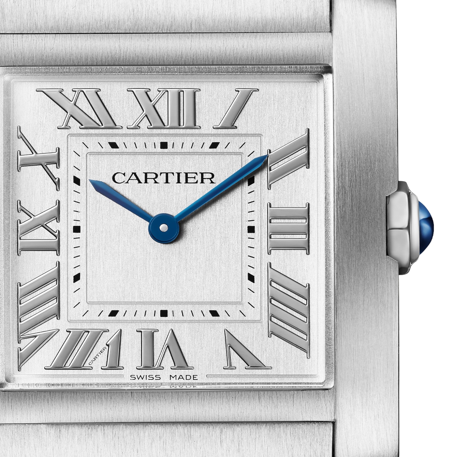 Cartier Tank Fran aise Watch Medium Model Quartz Movement Steel