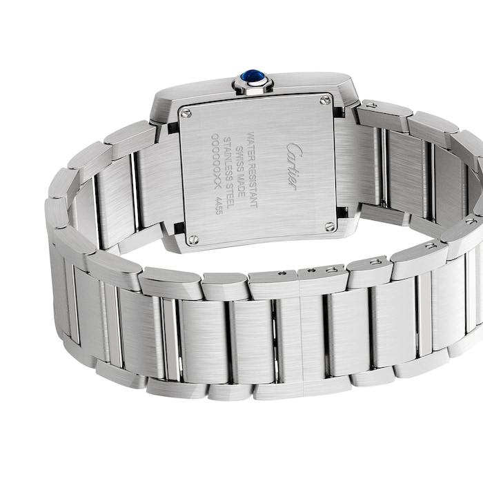 Cartier Tank Francaise Medium Silver Dial Steel Ladies Watch WSTA0074 Box Card