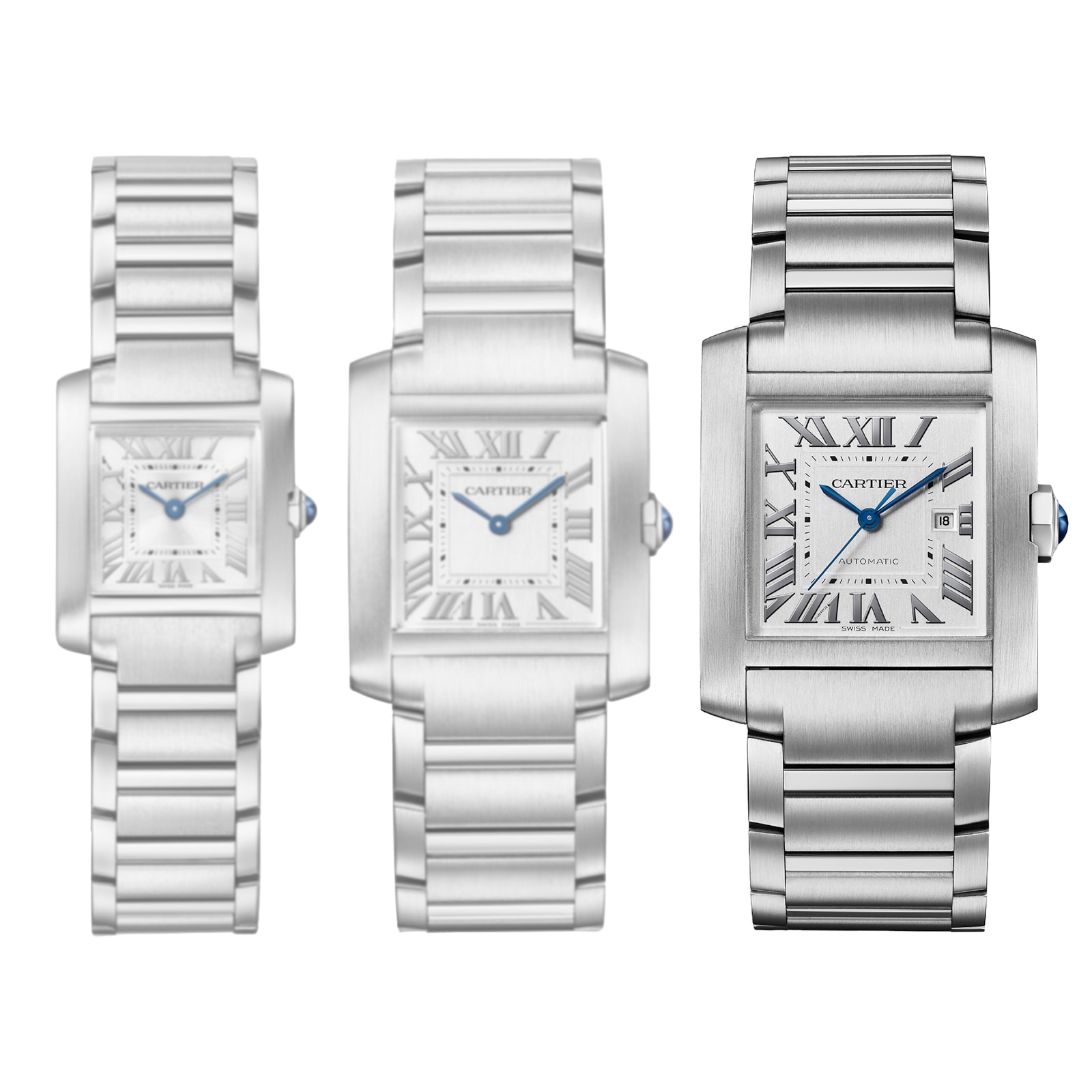 Cartier Tank Française Watch Large Model, Automatic Mechanical Movement, Steel Cartier Tank Française Watch Large Model, Automatic Mechanical Movement, Steel