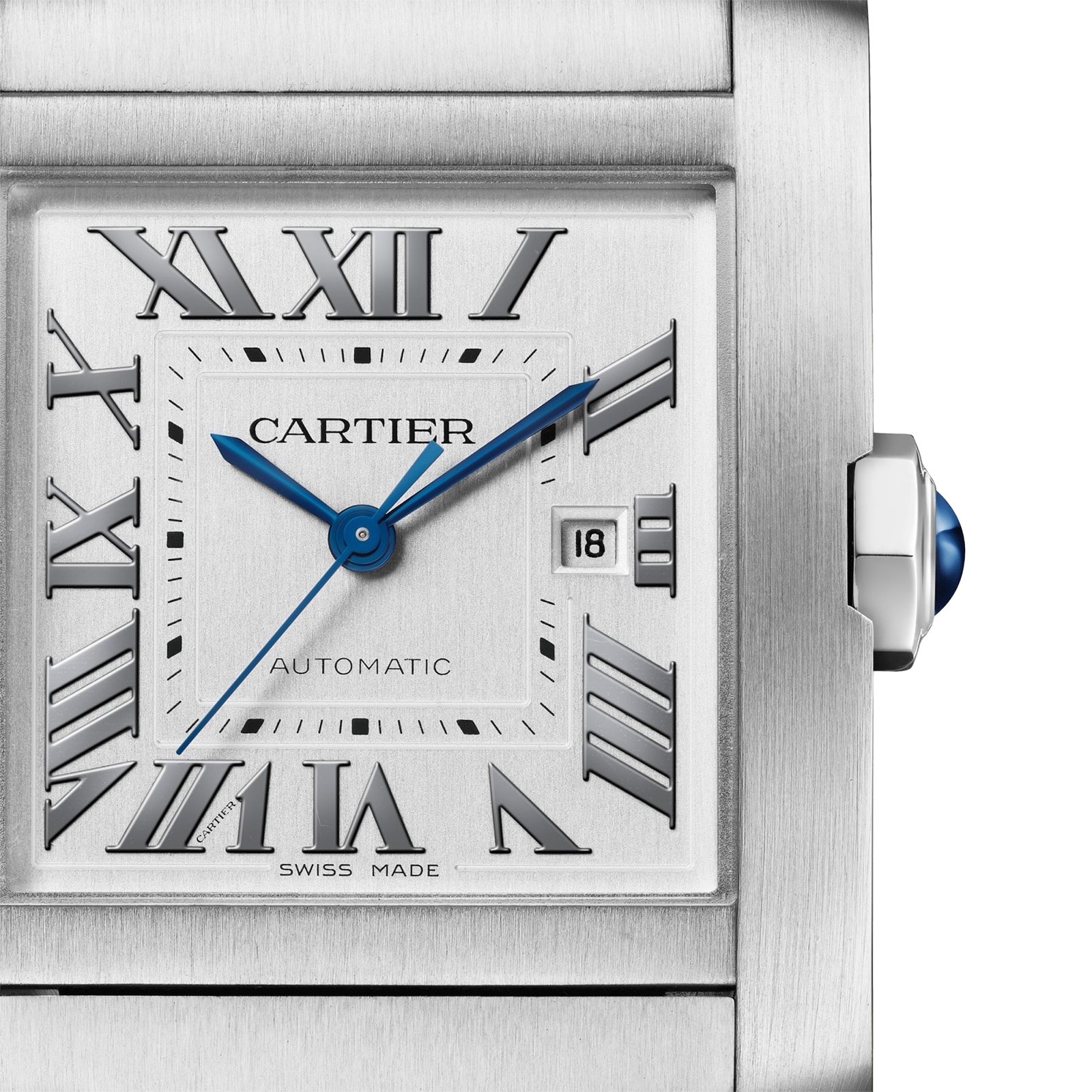 Cartier Tank Française Watch Large Model, Automatic Mechanical Movement, Steel Cartier Tank Française Watch Large Model, Automatic Mechanical Movement, Steel