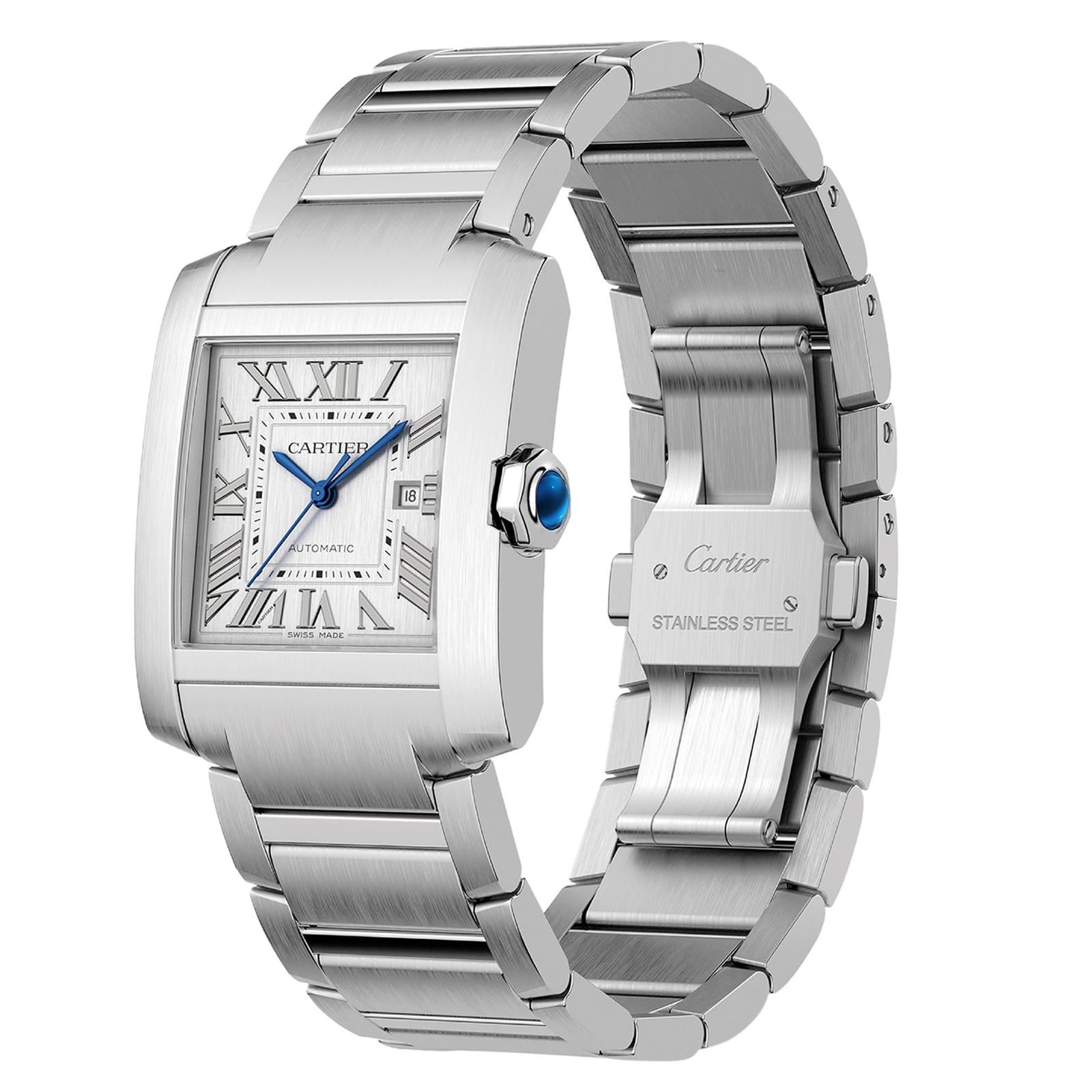 Cartier Tank Française Watch Large Model, Automatic Mechanical Movement, Steel Cartier Tank Française Watch Large Model, Automatic Mechanical Movement, Steel